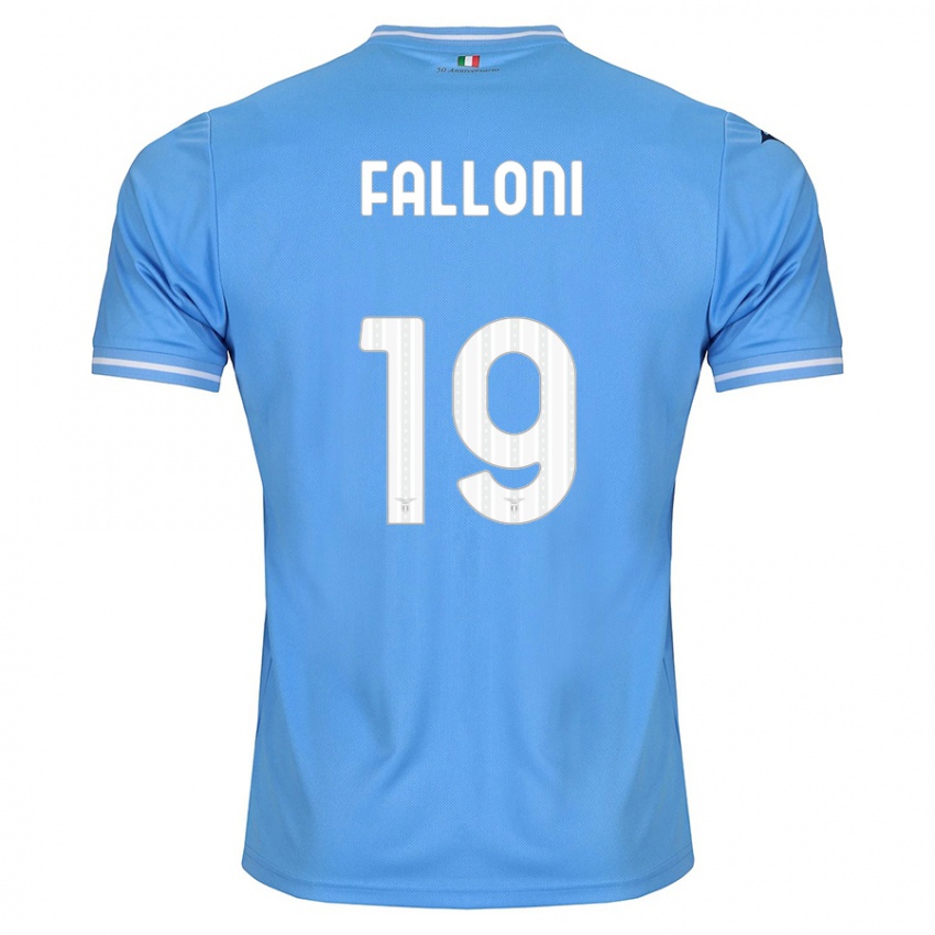 Mulher Camisola Ludovica Falloni #19 Azul Principal 2023/24 Camisa
