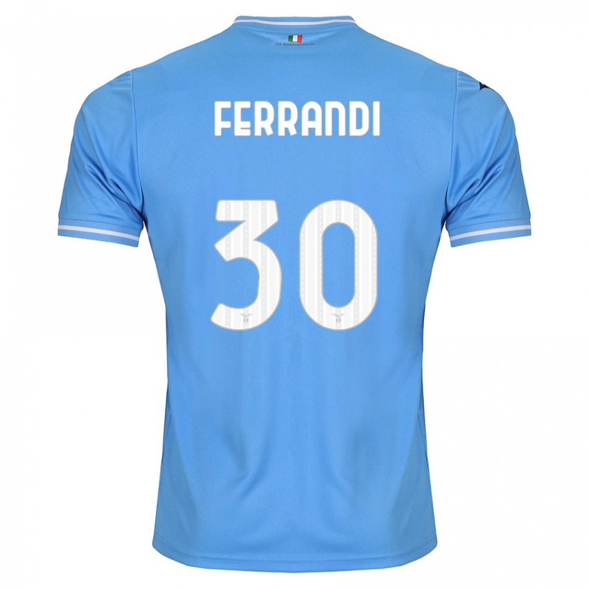 Mulher Camisola Giulia Ferrandi #30 Azul Principal 2023/24 Camisa
