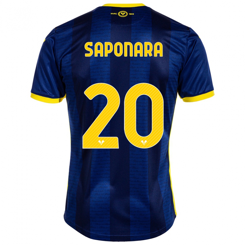 Mulher Camisola Riccardo Saponara #20 Marinha Principal 2023/24 Camisa