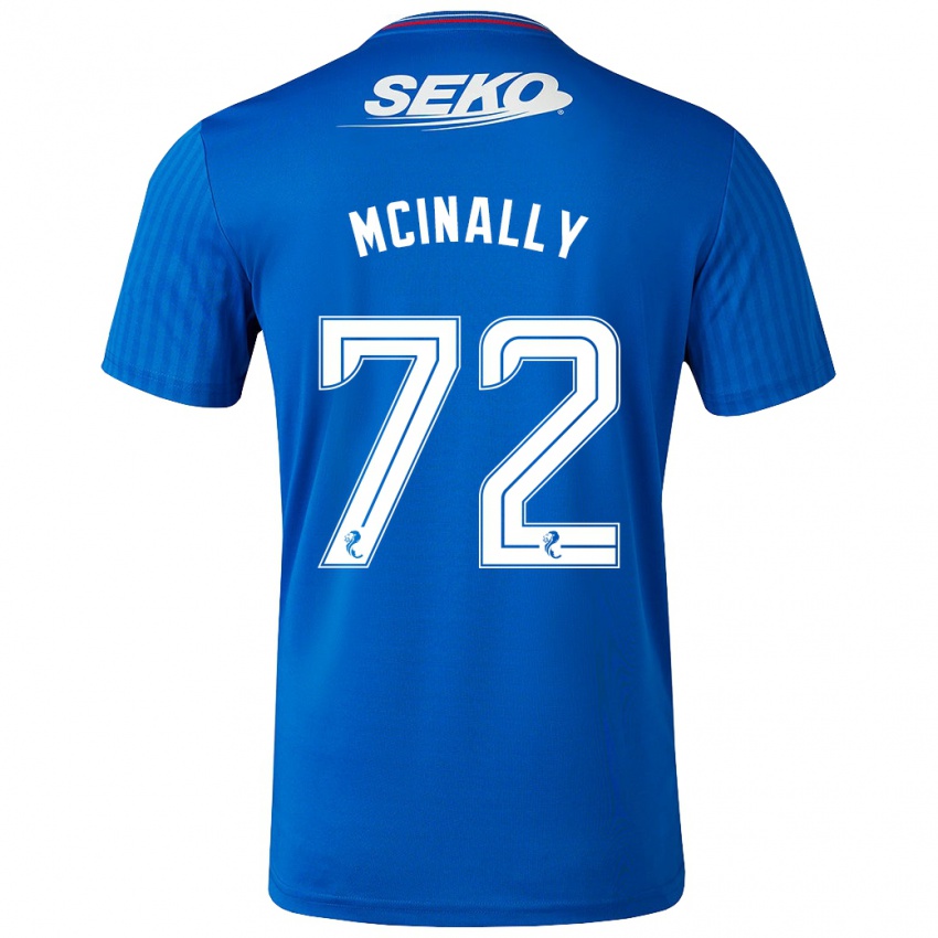 Mulher Camisola Darren Mcinally #72 Azul Principal 2023/24 Camisa