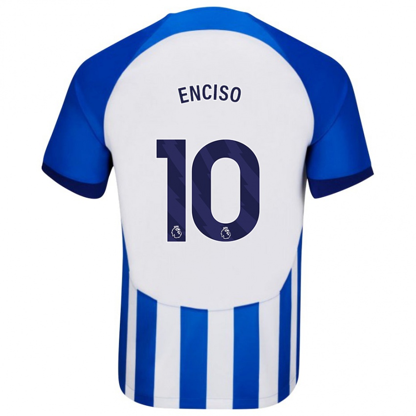 Mulher Camisola Julio Enciso #10 Azul Principal 2023/24 Camisa