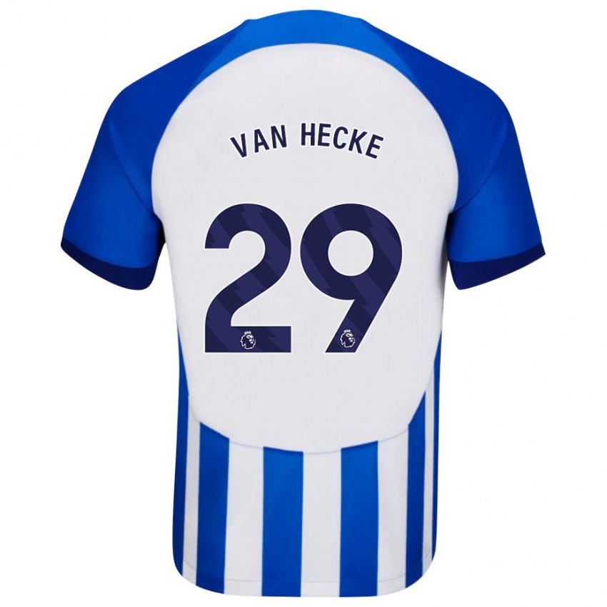 Mulher Camisola Jan Paul Van Hecke #29 Azul Principal 2023/24 Camisa