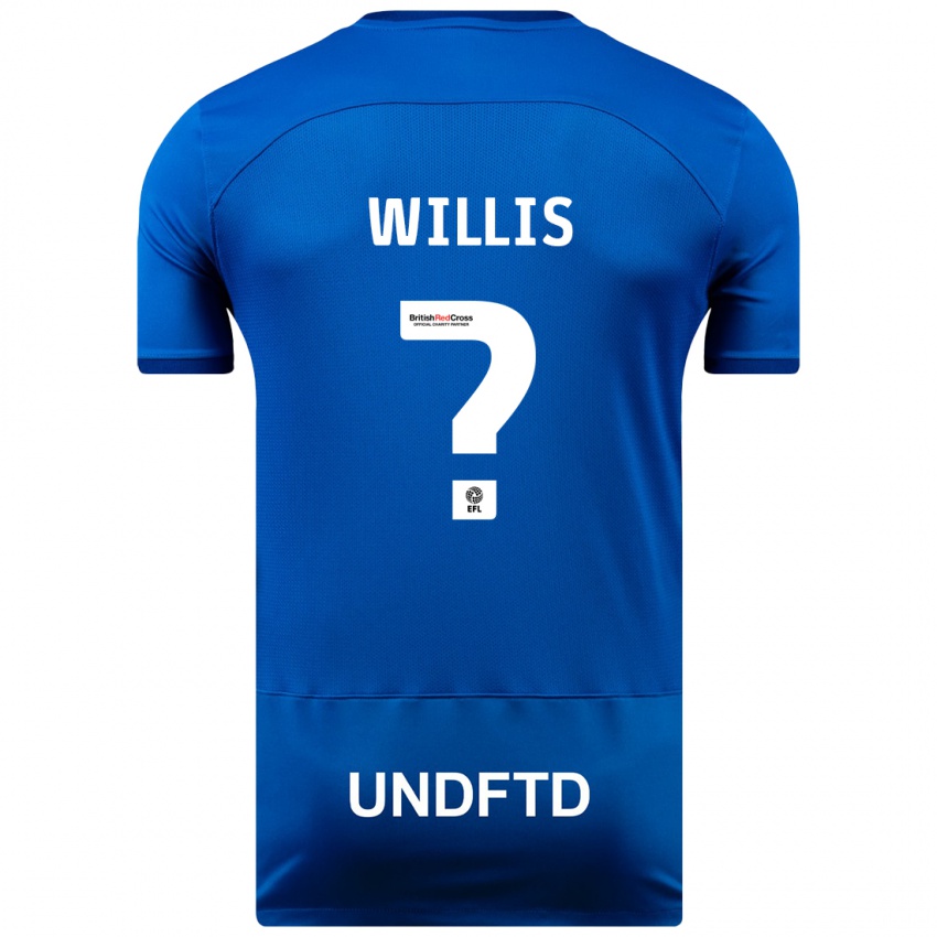 Mulher Camisola Zach Willis #0 Azul Principal 2023/24 Camisa