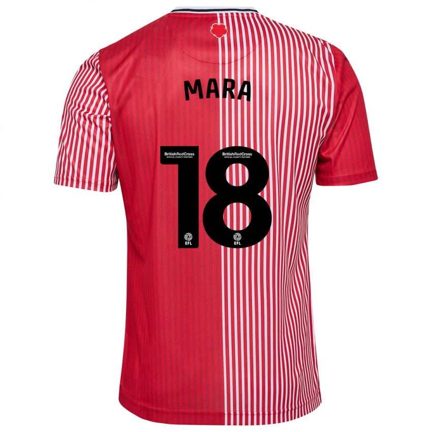 Mulher Camisola Sékou Mara #18 Vermelho Principal 2023/24 Camisa