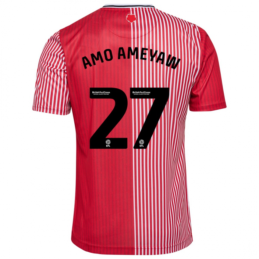 Mulher Camisola Samuel Amo-Ameyaw #27 Vermelho Principal 2023/24 Camisa