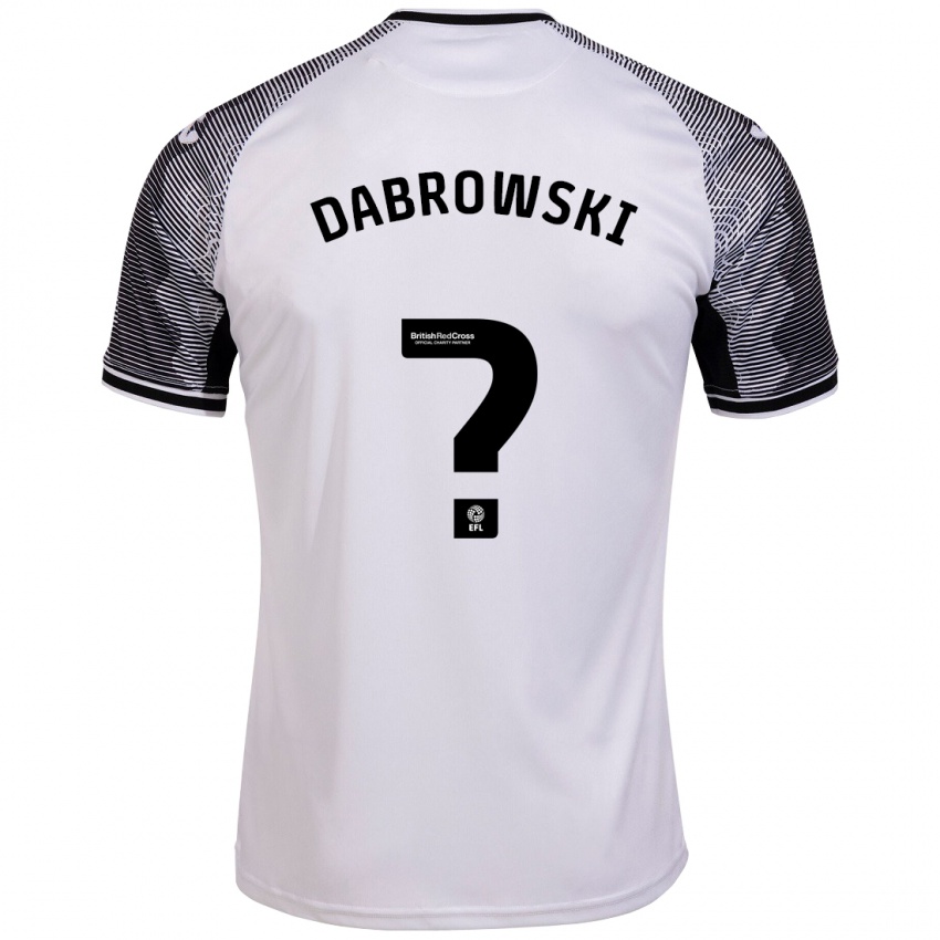 Mulher Camisola Sebastian Dabrowski #0 Branco Principal 2023/24 Camisa