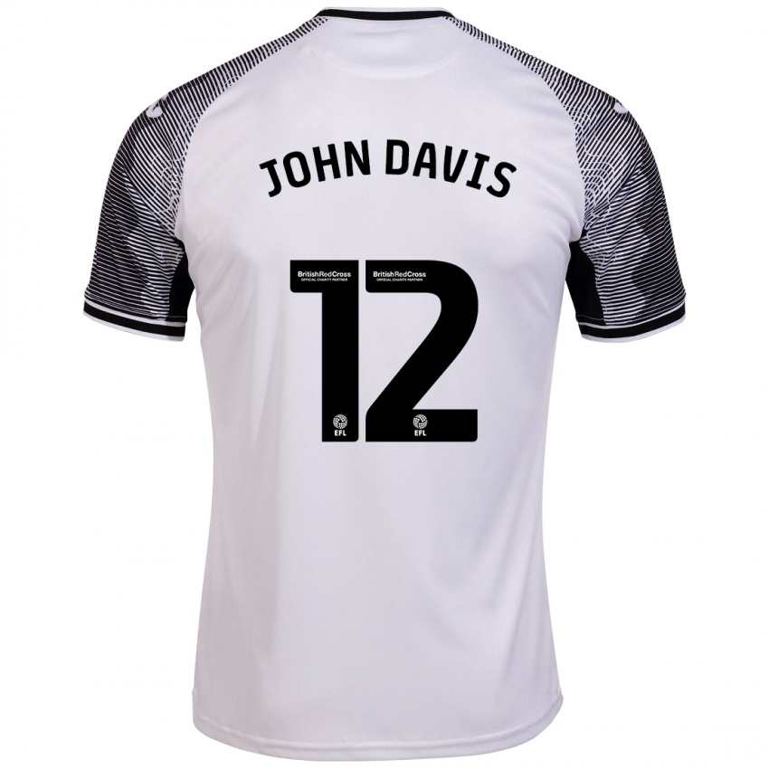 Mulher Camisola Stacey John-Davis #12 Branco Principal 2023/24 Camisa