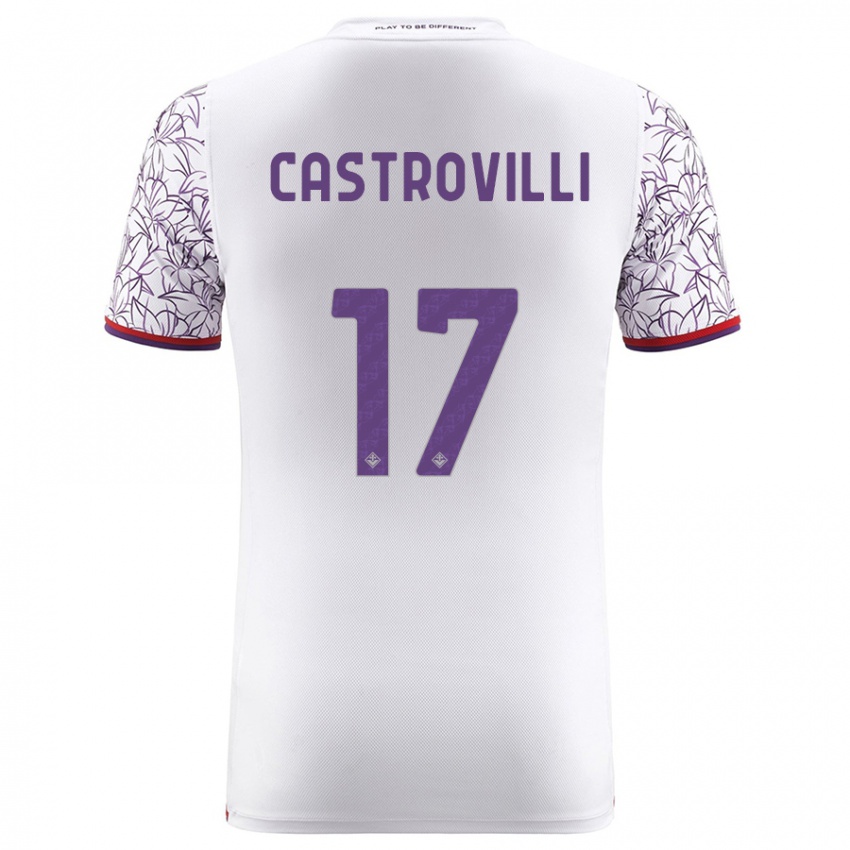 Mulher Camisola Gaetano Castrovilli #17 Branco Alternativa 2023/24 Camisa