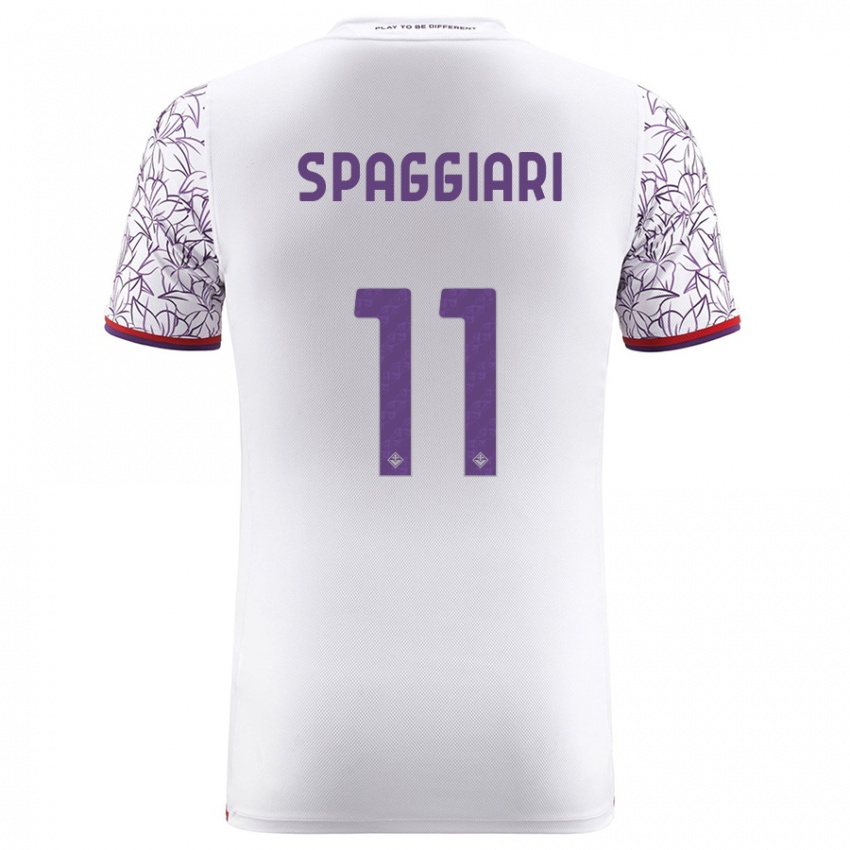 Mulher Camisola Riccardo Spaggiari #11 Branco Alternativa 2023/24 Camisa