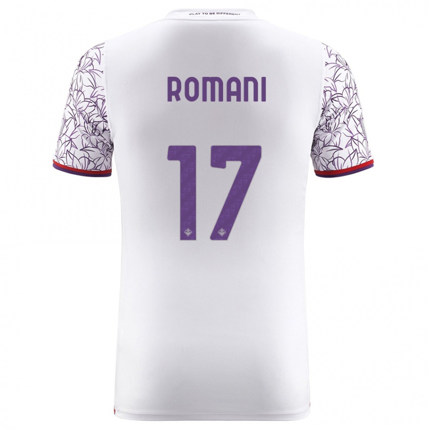 Mulher Camisola Lorenzo Romani #17 Branco Alternativa 2023/24 Camisa