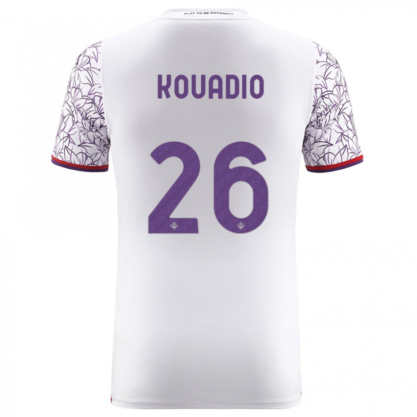 Mulher Camisola Eddy Kouadio #26 Branco Alternativa 2023/24 Camisa