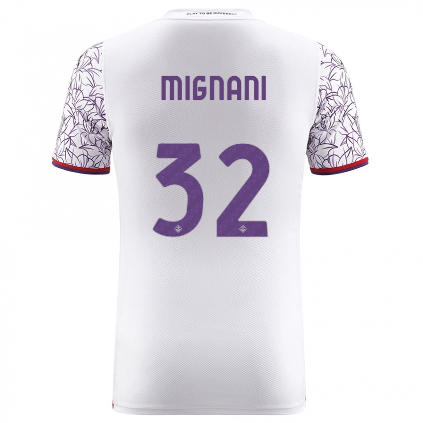Mulher Camisola Carlo Mignani #32 Branco Alternativa 2023/24 Camisa