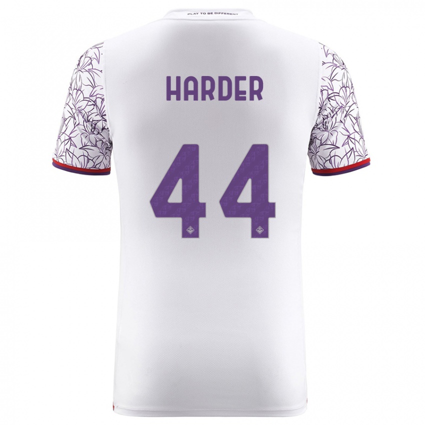 Mulher Camisola Jonas Harder #44 Branco Alternativa 2023/24 Camisa