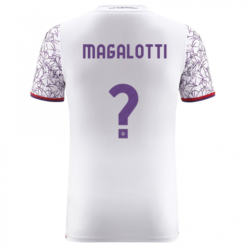 Mulher Camisola Mattia Magalotti #0 Branco Alternativa 2023/24 Camisa