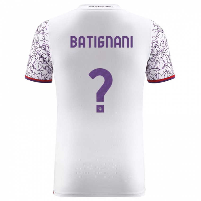 Mulher Camisola Francesco Batignani #0 Branco Alternativa 2023/24 Camisa