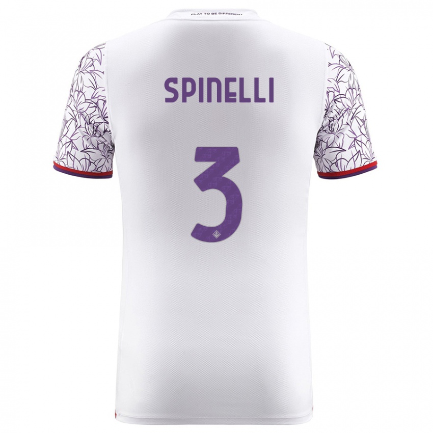 Mulher Camisola Giorgia Spinelli #3 Branco Alternativa 2023/24 Camisa