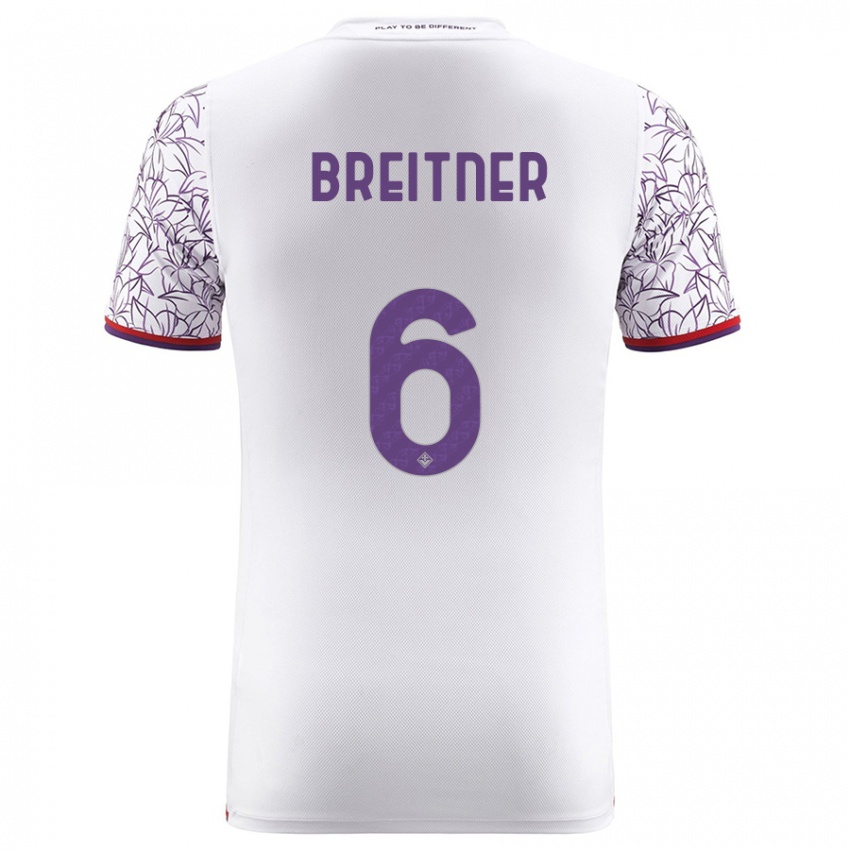 Mulher Camisola Stephanie Breitner #6 Branco Alternativa 2023/24 Camisa