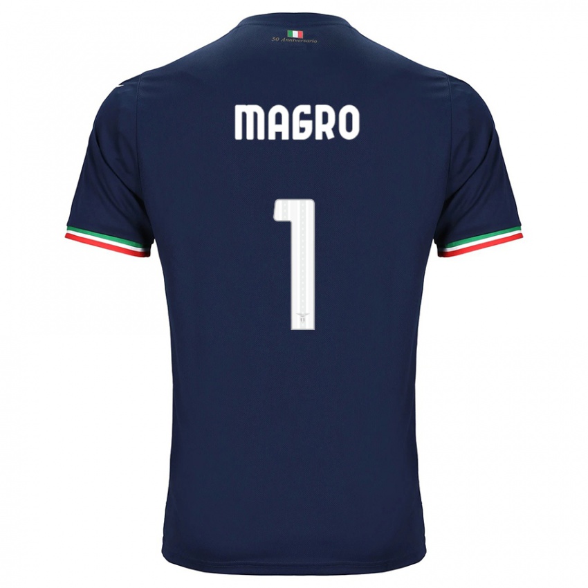 Mulher Camisola Federico Magro #1 Marinha Alternativa 2023/24 Camisa