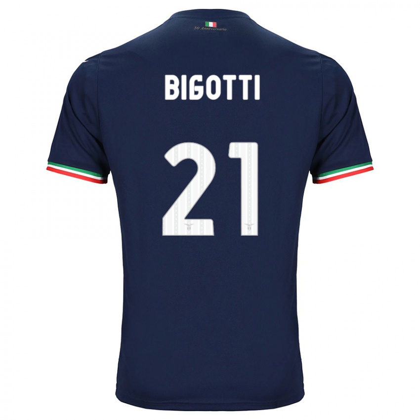 Mulher Camisola Massimo Bigotti #21 Marinha Alternativa 2023/24 Camisa