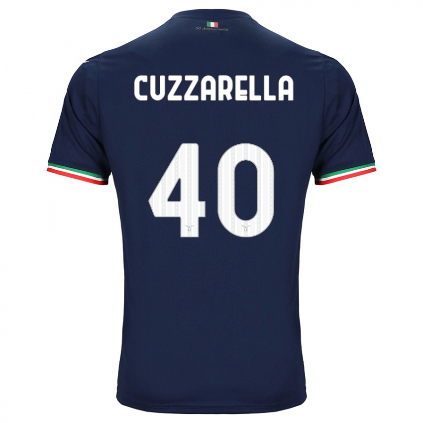 Mulher Camisola Cristian Cuzzarella #40 Marinha Alternativa 2023/24 Camisa