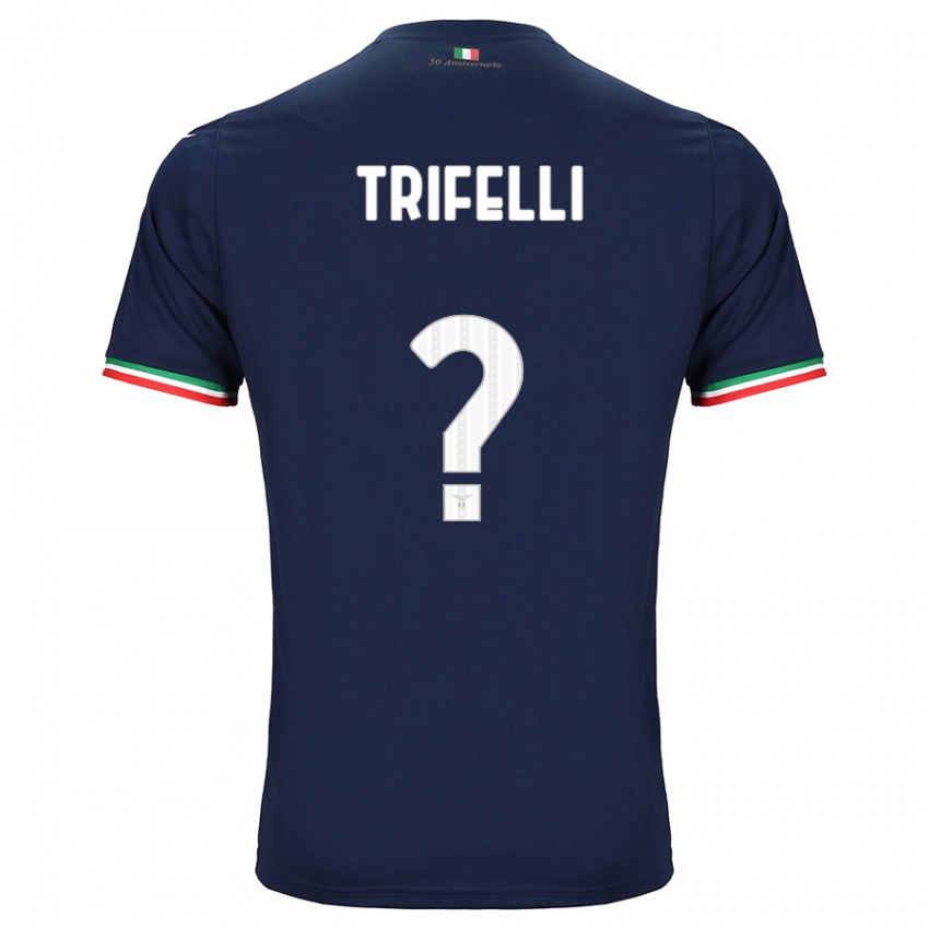 Mulher Camisola Cristiano Trifelli #0 Marinha Alternativa 2023/24 Camisa