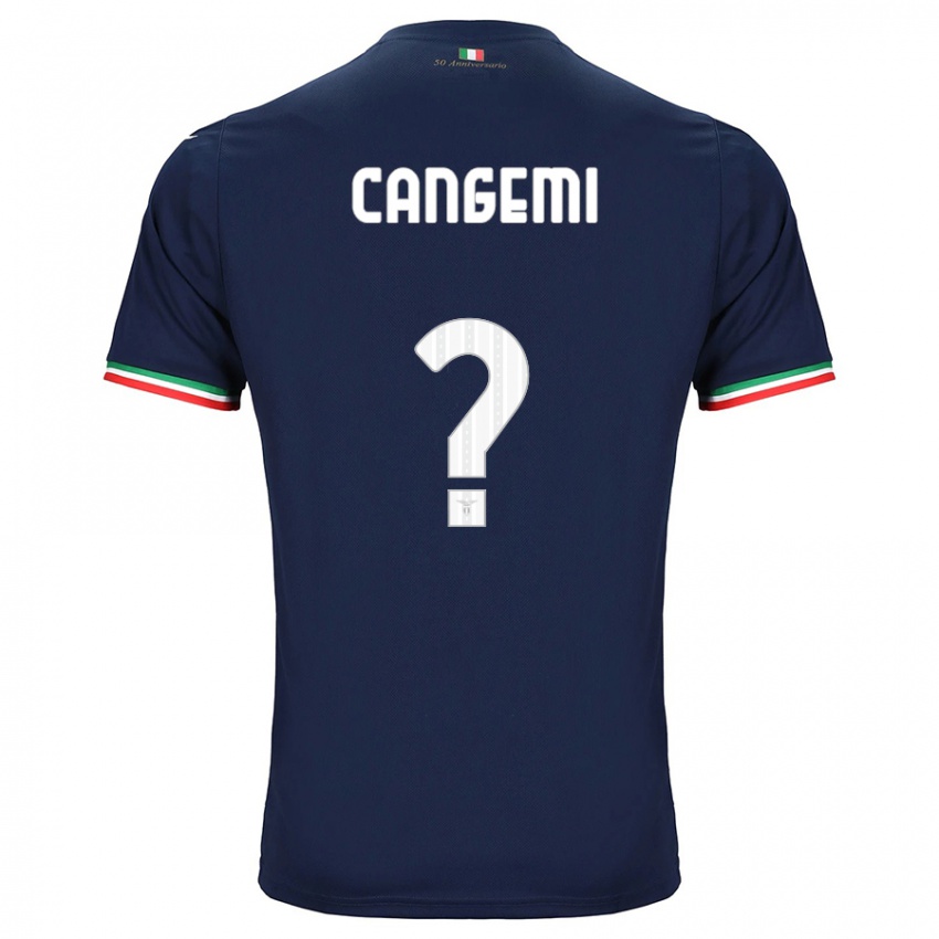 Mulher Camisola Emanuele Cangemi #0 Marinha Alternativa 2023/24 Camisa