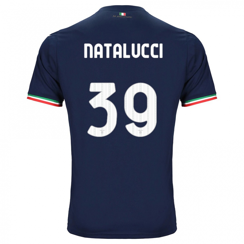 Mulher Camisola Serena Natalucci #39 Marinha Alternativa 2023/24 Camisa