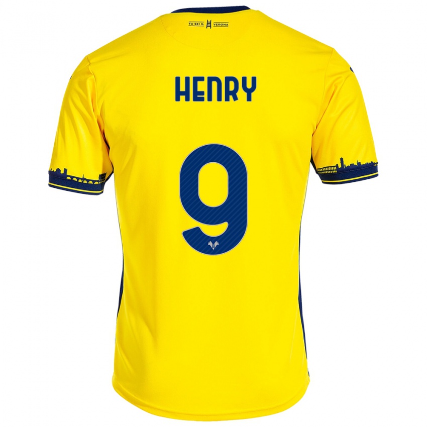 Mulher Camisola Thomas Henry #9 Amarelo Alternativa 2023/24 Camisa
