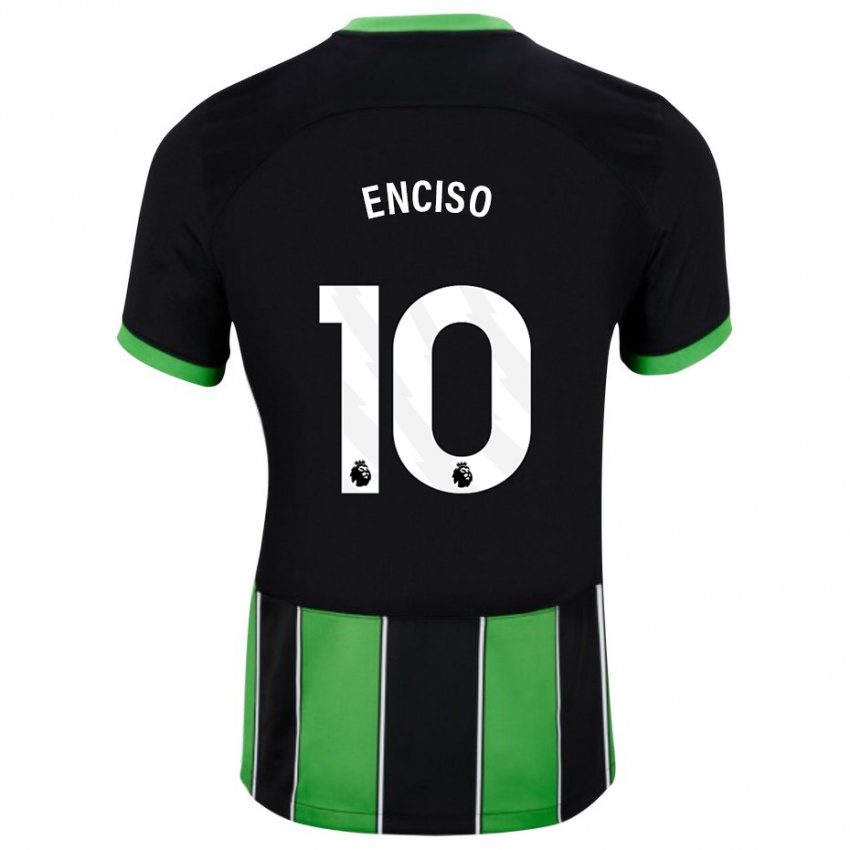 Mulher Camisola Julio Enciso #10 Preto Verde Alternativa 2023/24 Camisa
