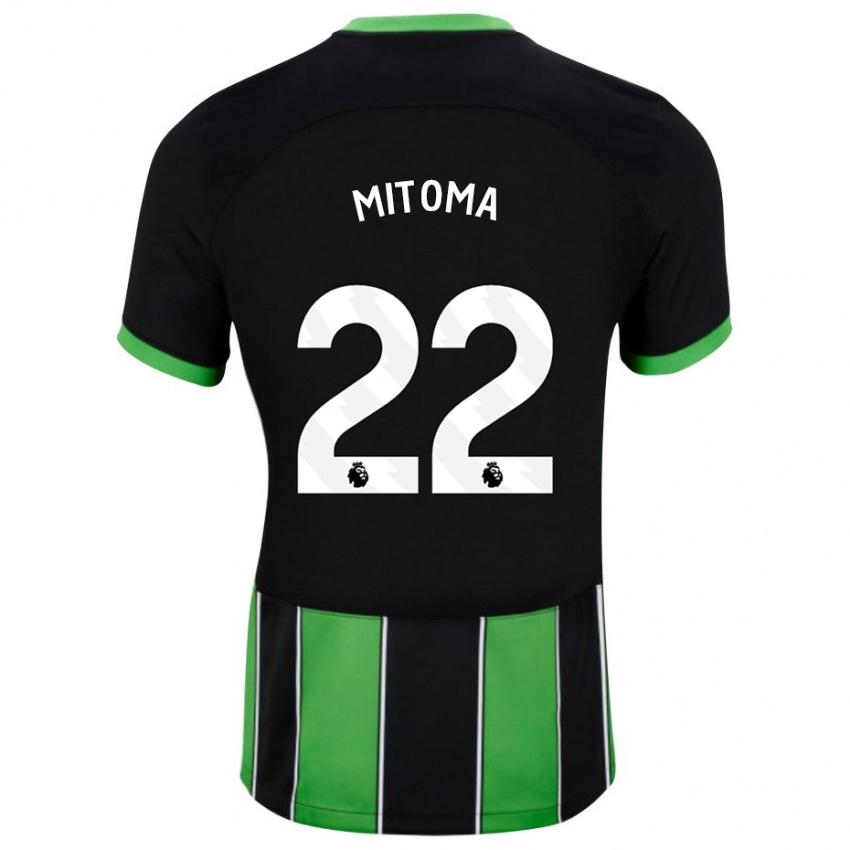 Mulher Camisola Kaoru Mitoma #22 Preto Verde Alternativa 2023/24 Camisa