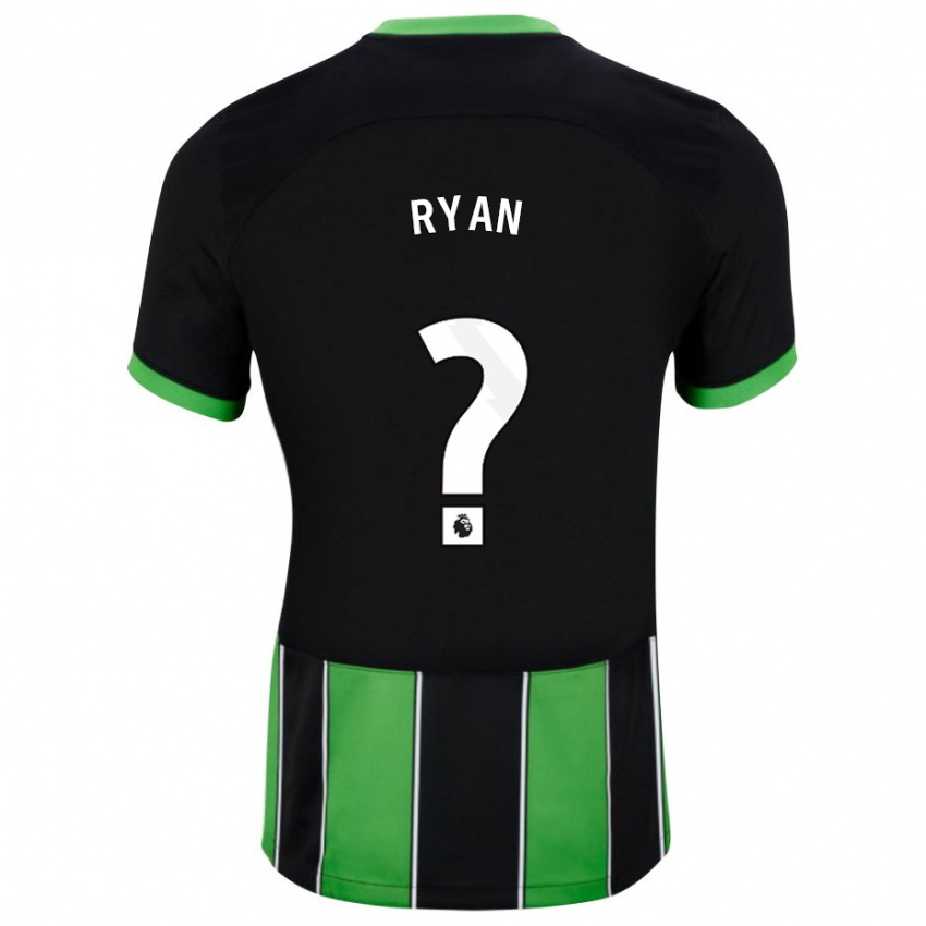 Mulher Camisola Kain Ryan #0 Preto Verde Alternativa 2023/24 Camisa
