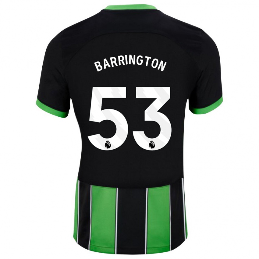 Mulher Camisola Luca Barrington #53 Preto Verde Alternativa 2023/24 Camisa