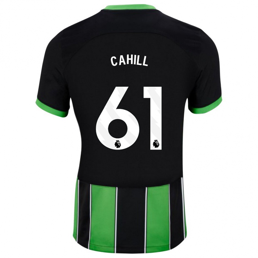 Mulher Camisola Killian Cahill #61 Preto Verde Alternativa 2023/24 Camisa