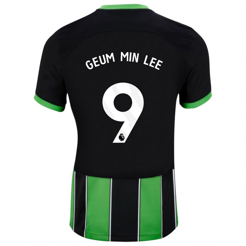 Mulher Camisola Lee Geum-Min #9 Preto Verde Alternativa 2023/24 Camisa