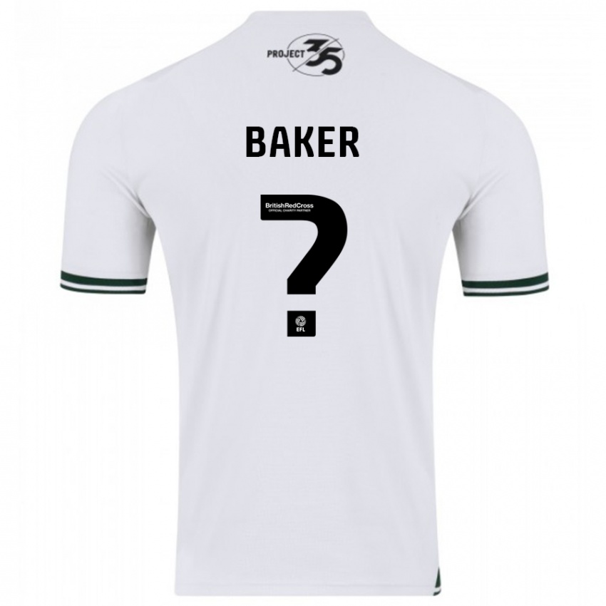 Mulher Camisola Zak Baker #0 Branco Alternativa 2023/24 Camisa