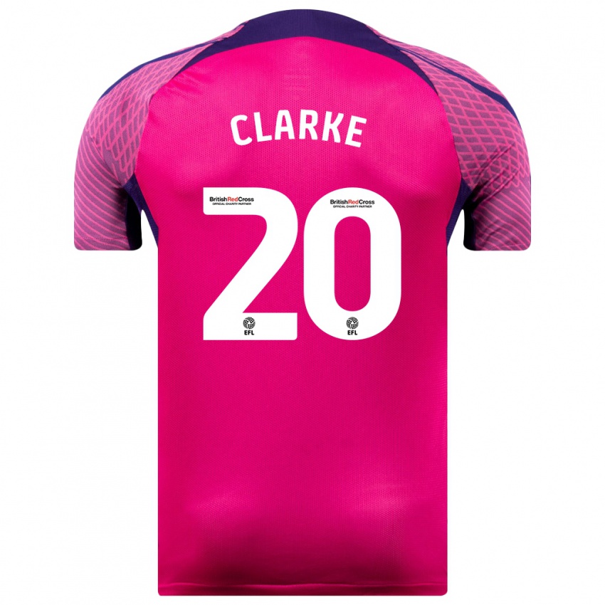 Mulher Camisola Jack Clarke #20 Roxo Alternativa 2023/24 Camisa