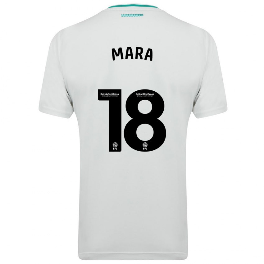 Mulher Camisola Sékou Mara #18 Branco Alternativa 2023/24 Camisa