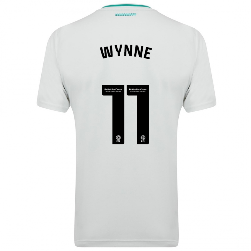 Mulher Camisola Megan Wynne #11 Branco Alternativa 2023/24 Camisa