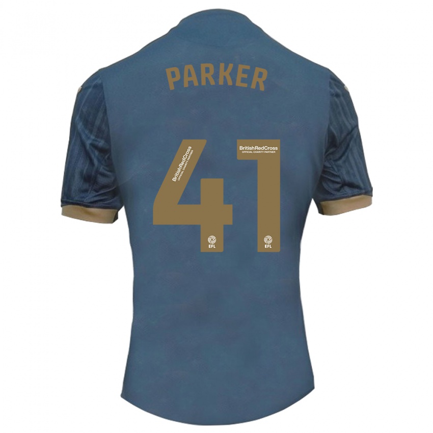 Mulher Camisola Sam Parker #41 Azul-Petróleo Escuro Alternativa 2023/24 Camisa
