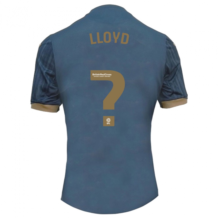 Mulher Camisola Tomos Lloyd #0 Azul-Petróleo Escuro Alternativa 2023/24 Camisa