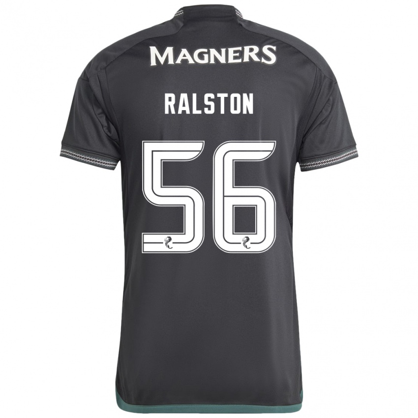 Mulher Camisola Anthony Ralston #56 Preto Alternativa 2023/24 Camisa