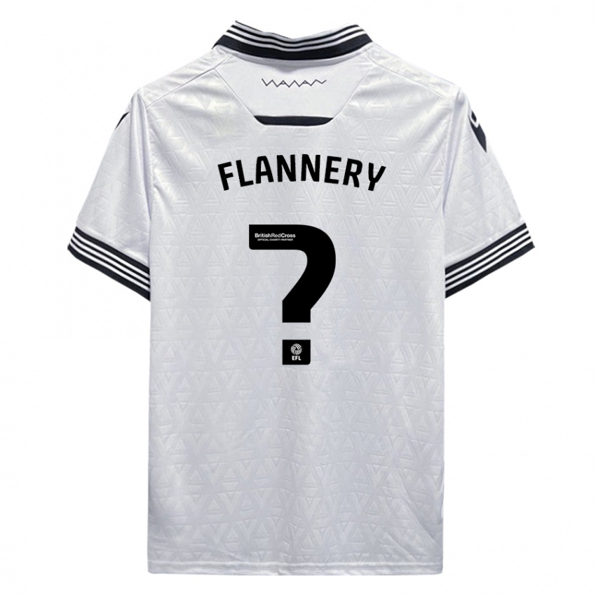 Mulher Camisola Cian Flannery #0 Branco Alternativa 2023/24 Camisa