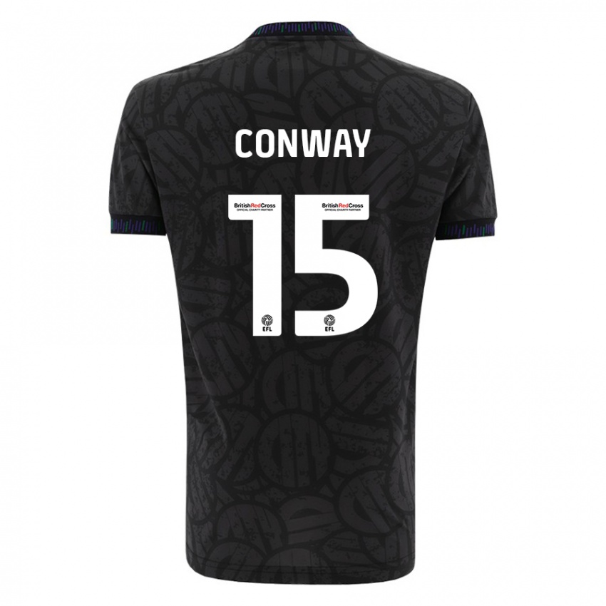 Mulher Camisola Tommy Conway #15 Preto Alternativa 2023/24 Camisa