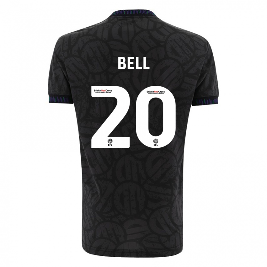 Mulher Camisola Sam Bell #20 Preto Alternativa 2023/24 Camisa