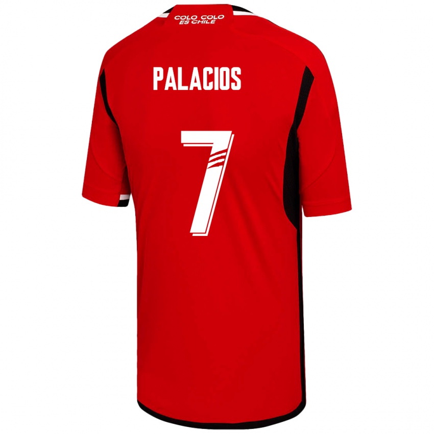 Mulher Camisola Carlos Palacios #7 Vermelho Alternativa 2023/24 Camisa