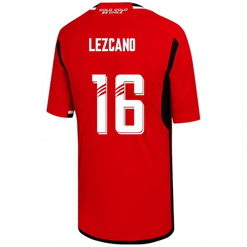 Mulher Camisola Darío Lezcano #16 Vermelho Alternativa 2023/24 Camisa