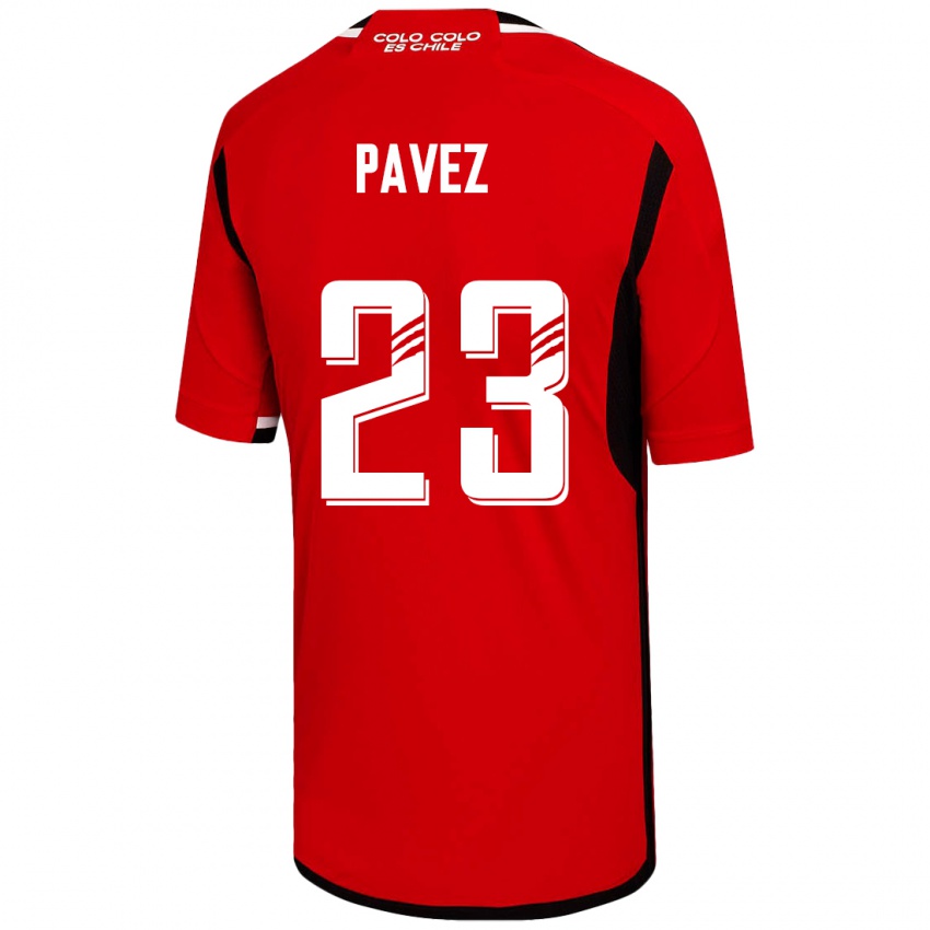 Mulher Camisola Esteban Pavez #23 Vermelho Alternativa 2023/24 Camisa