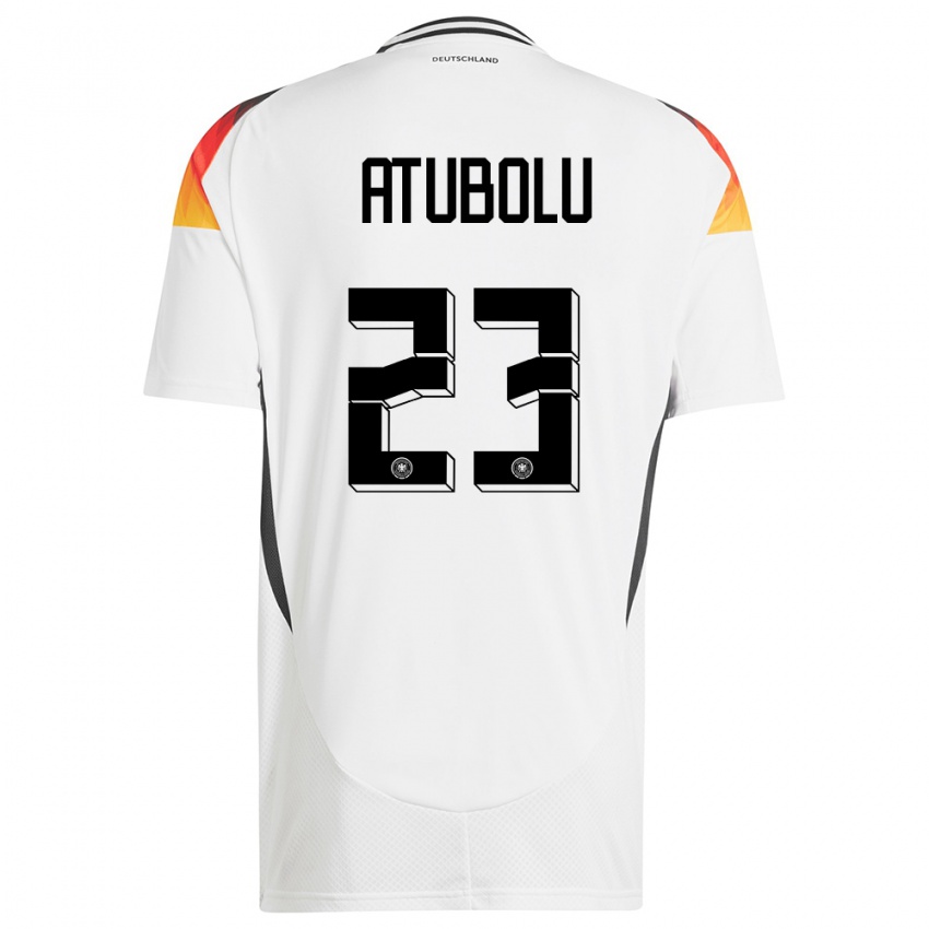 Criança Camisola Alemanha Noah Atubolu #23 Branco Principal 24-26 Camisa
