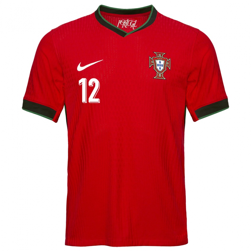 Criança Camisola Portugal Samuel Soares #12 Vermelho Principal 24-26 Camisa