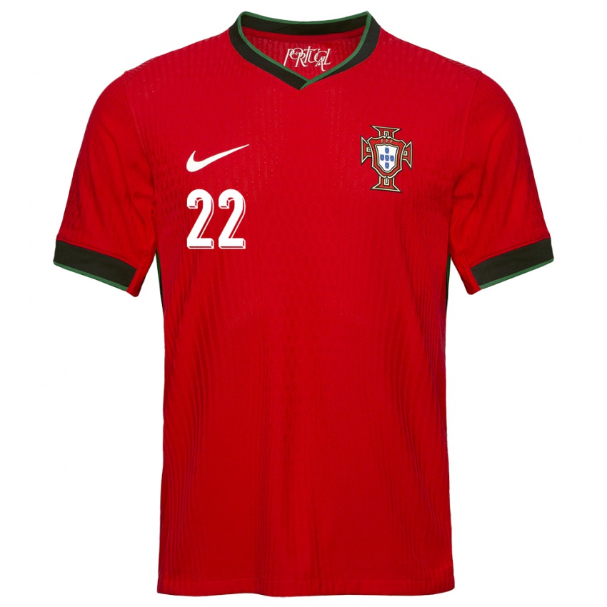 Criança Camisola Portugal Rute Costa #22 Vermelho Principal 24-26 Camisa